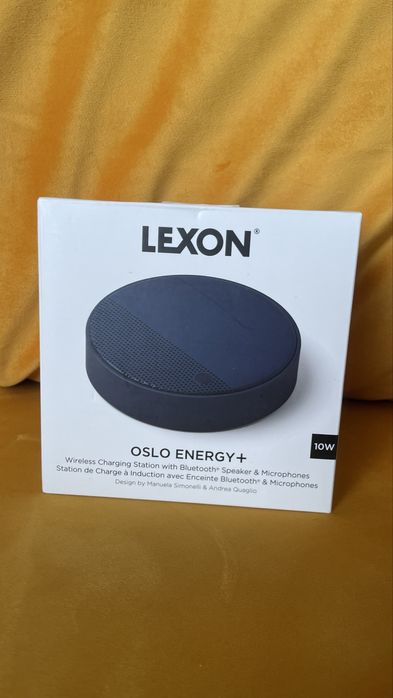 Lexon Oslo Energy + Boxa bluetooth statie incarcare wireless sigilata