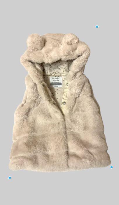 Пухкаво бебешко елече Primark с ушички 18-24 м (92 см) – Като НОВО