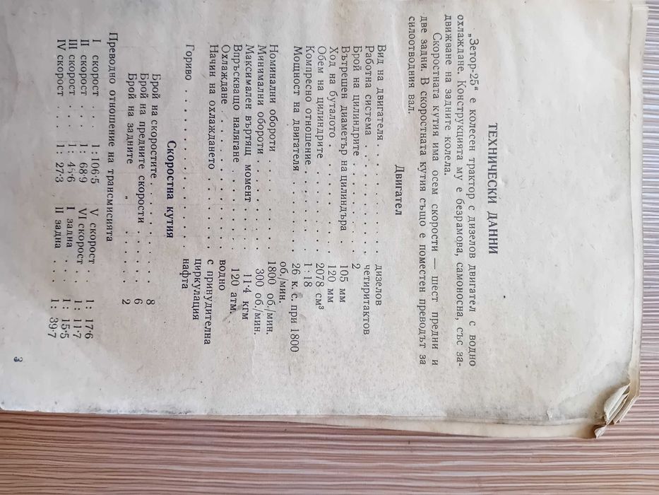 Продавам ръководство за Зетор