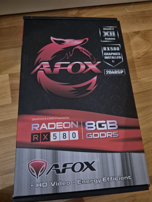Видекарта AFOX RX 580 на 8gb