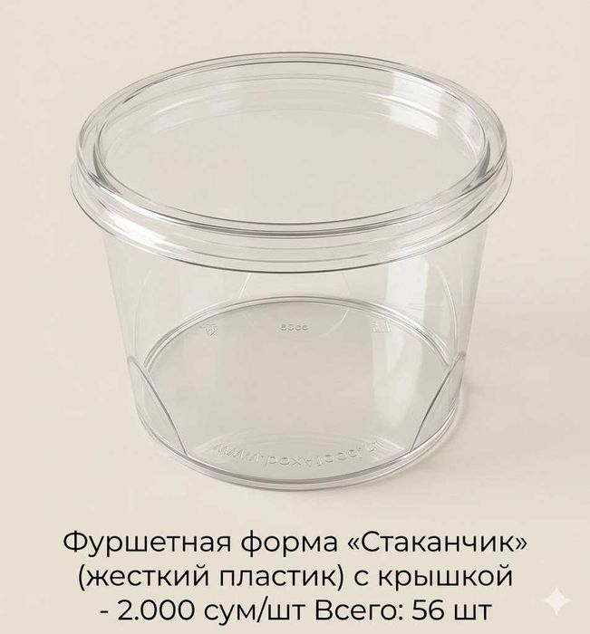 одноразовые и пластиковые контейнеры, стаканы, посуда