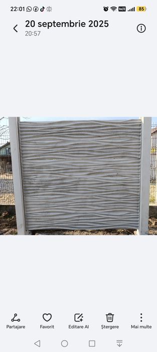 Garduri din placi de beton
