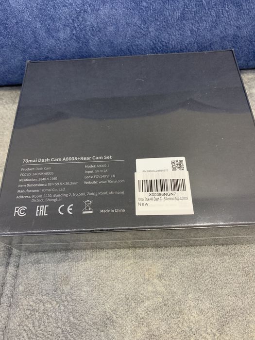 Видеорегистратор 70mai Dash Cam A800S-1 4K+задняя камера RC06+карта