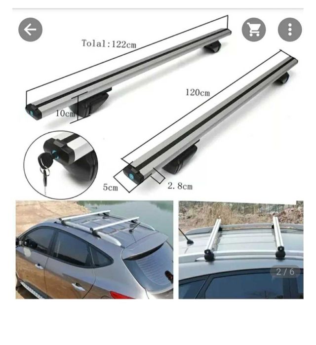 Поперечены-рейлинги на крышу