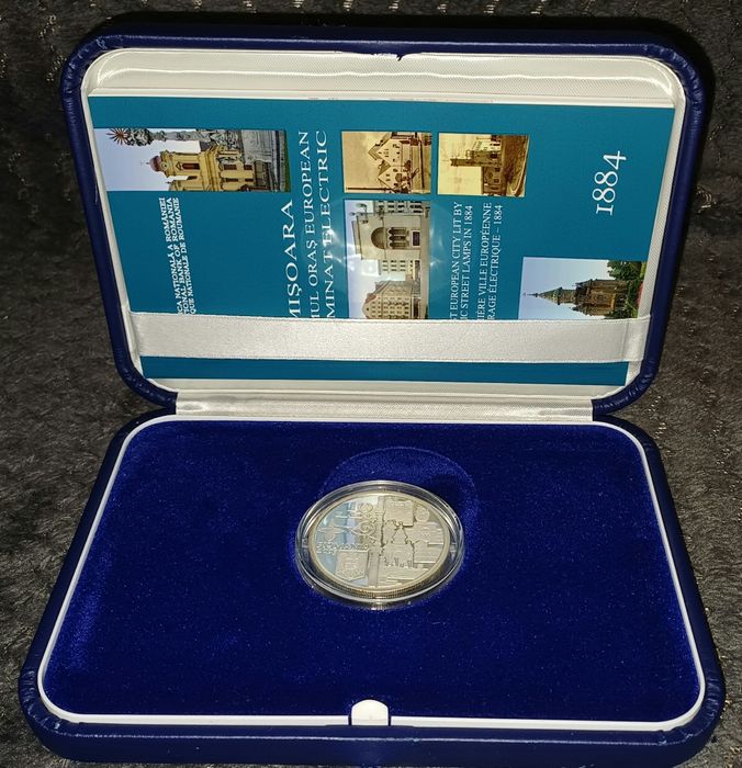 Vând monedă aniversară BNR + plic poștal aniversar