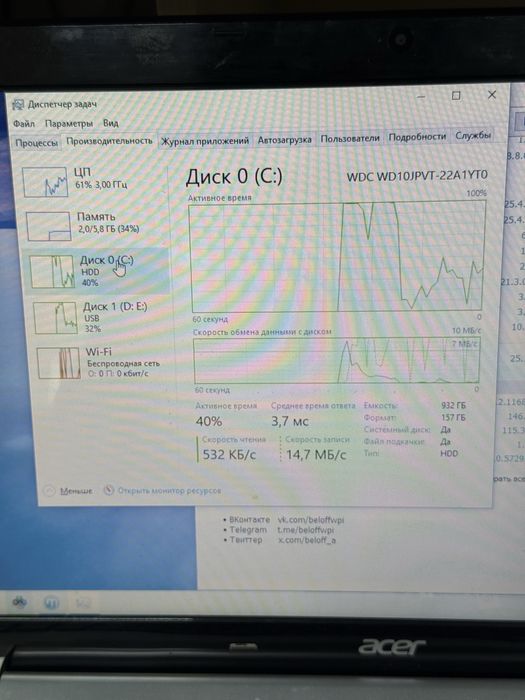 В продаже ноутбук Acer V3-571G