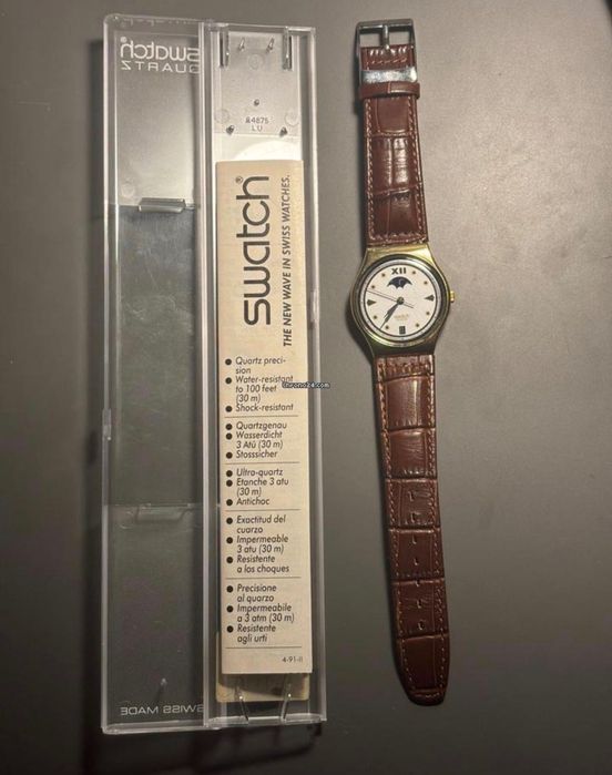 Swatch Gentleman – 1991 г. – Swiss - Лунна фаза 34мм