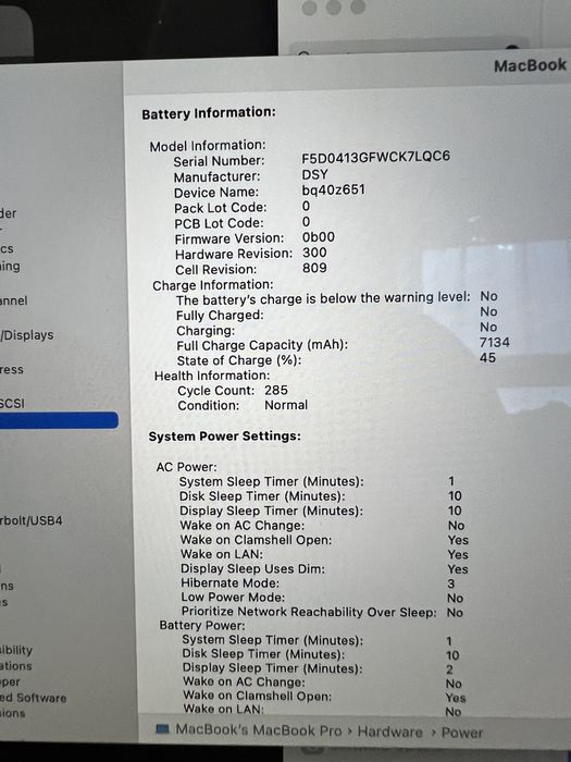 Macbook pro 16’ 2019 touch bar