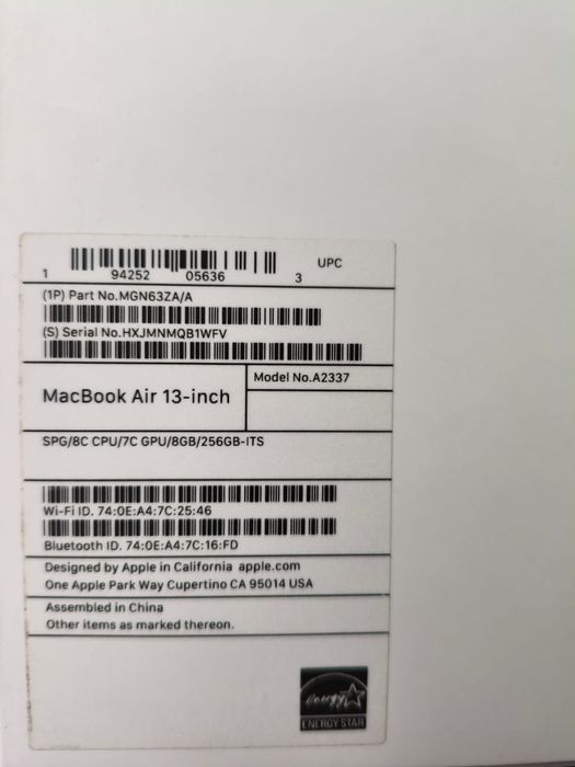 Mac Book Air 13 inch