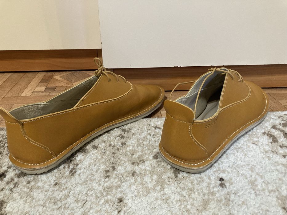 Кожени Боси обувки Zeazoo mery jane офис карамел