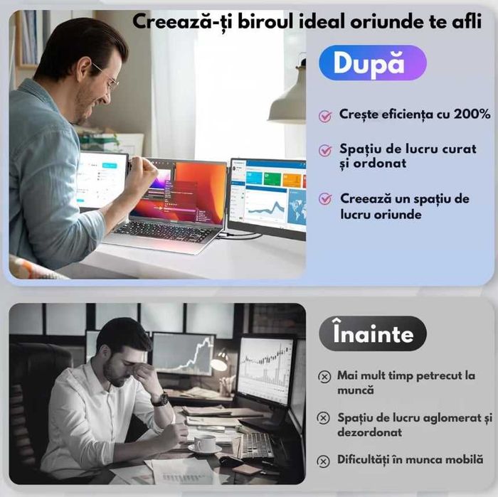 De vânzare monitor extensibil și portabil pentru laptop