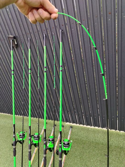 SET 4 Lansete carbon FEEDER Fl Aqua FORCE 3m + 4 Mulinete Qc 6000 7 ru