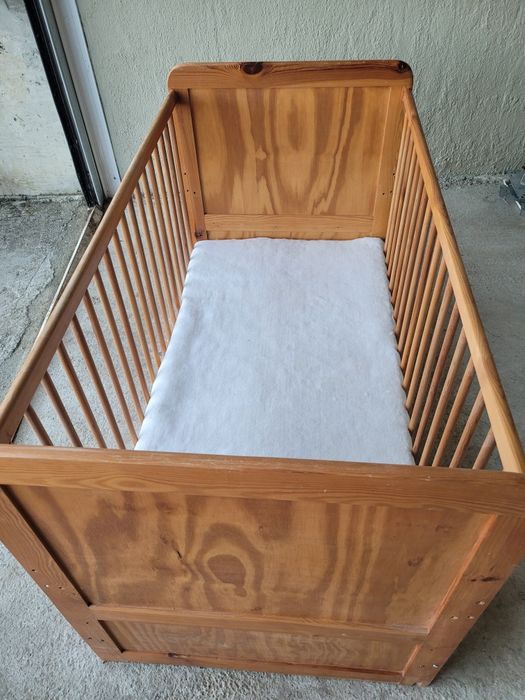 Детска кошара естествено дърво