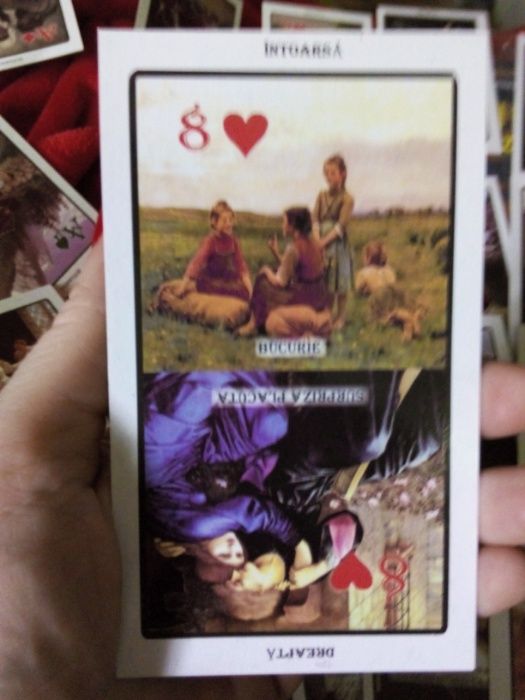 RAR,Manual complex Ghicit+32carti de tarot cu imagini+mesaje in RO-SIG