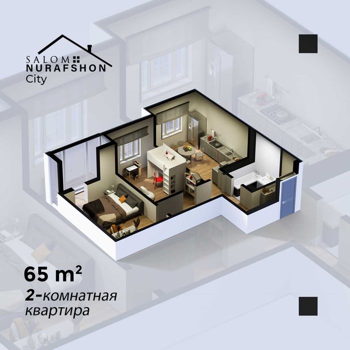 Toshkent viloyat markazida yangi xonadonlar