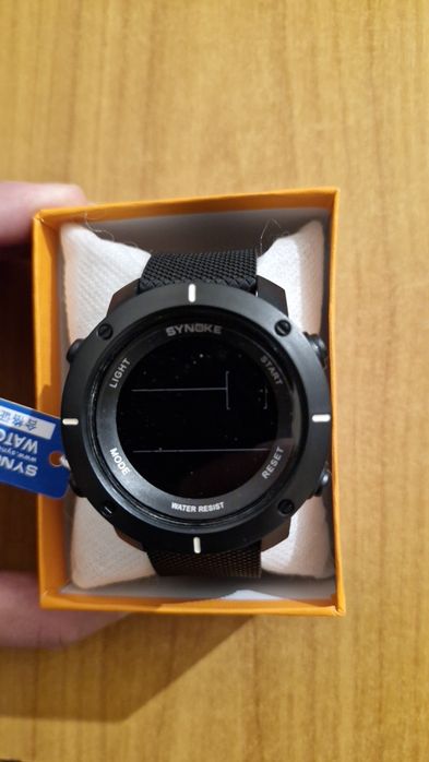Ceas Sport Digital Synoke Negru – Nou