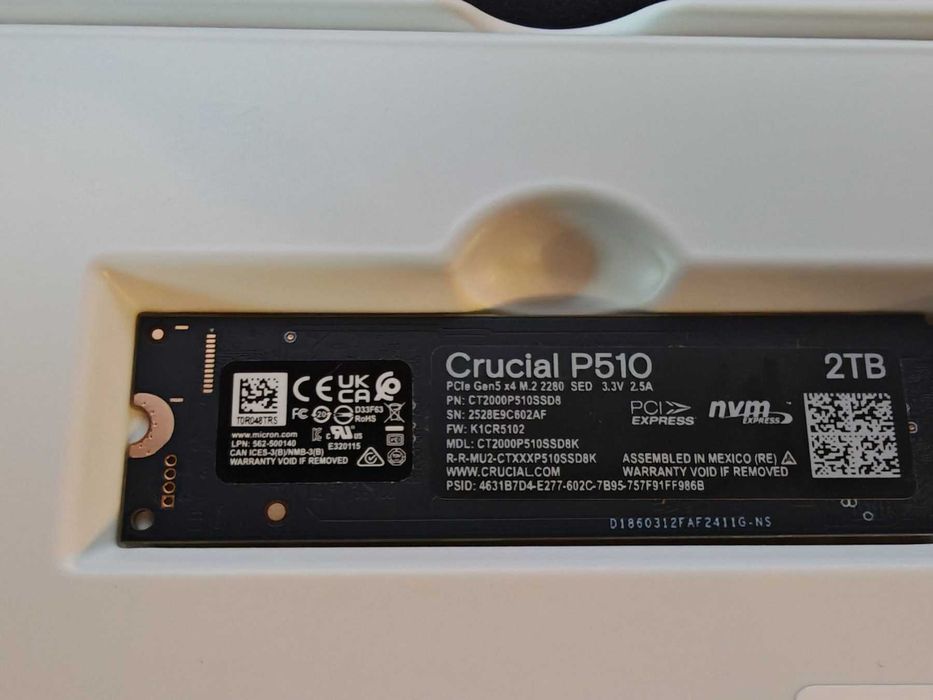 Диск Crucial P510 2TB PCIe Gen5 NVMe M.2 SSD 11 000 MB/s