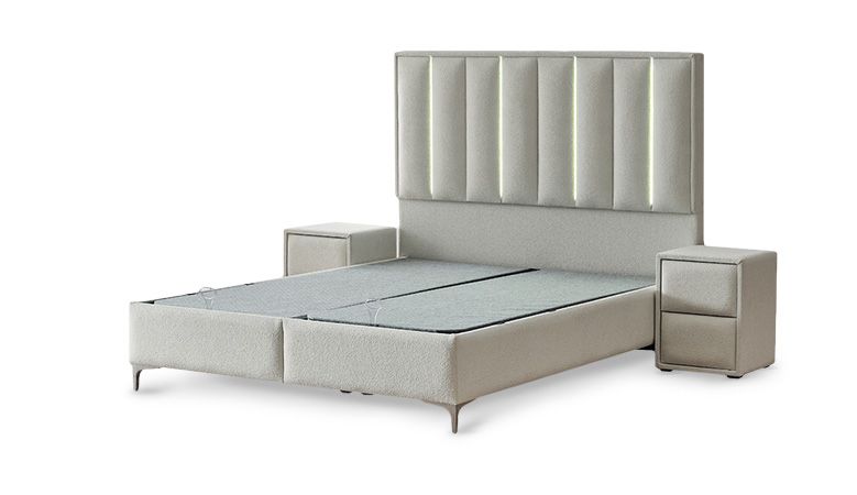 Тапицирана спалня с матрак MINI MOONLIGHT 140 х 200 - крем 01
