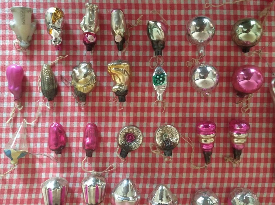 набор ёлочных украшений/игрушек "Малютка" СССР 1973 г.