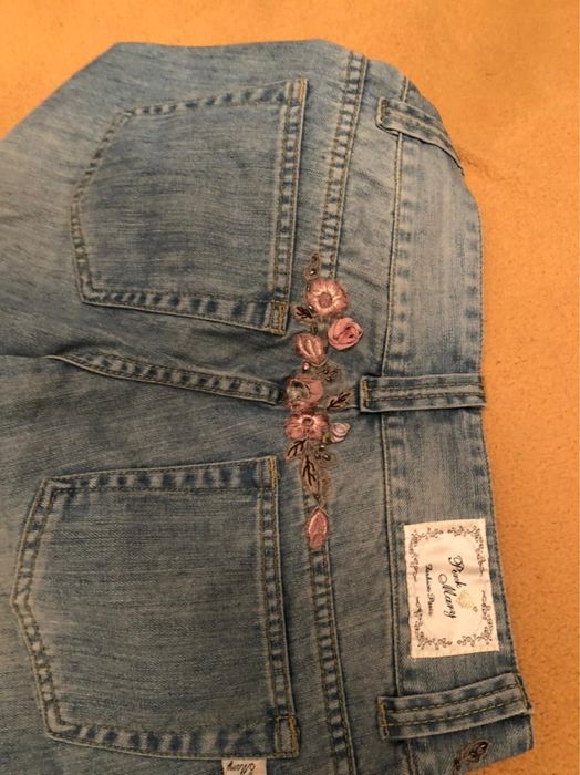 Джинсы бриджи 44