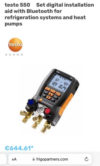 TESTO 550 - Цифров електронен манометър