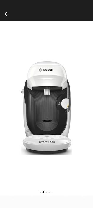 Espressor Bosch Tassimo Style TAS1104, 1400w, 3.3 bar, 0.7l , autocuratare si decalcifiere, capsule, alb