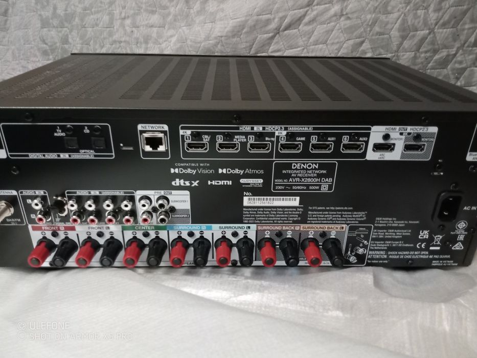 Ресивър  DENON  AVR-X 2800H DAB  8K  ATMOS