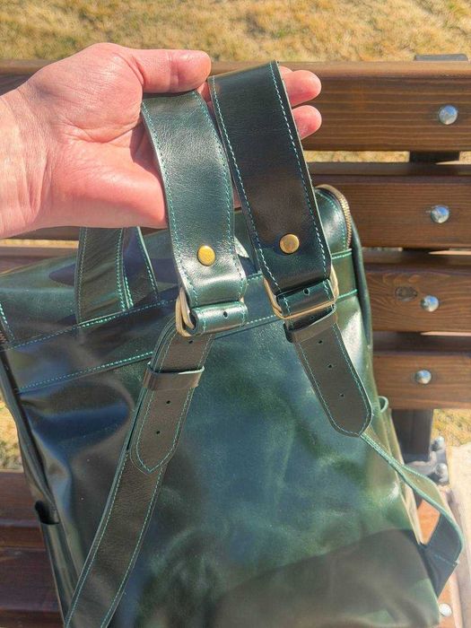Rucsac din piele naturală. Rucsac pentru laptop. Laptop backpack
