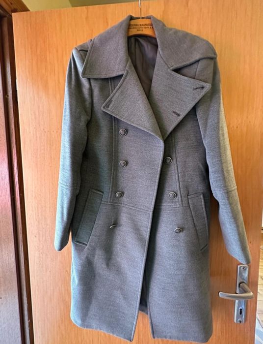 Palton de barbati gri