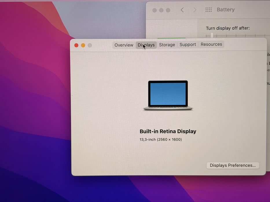 MacBook Pro 13” A1502 256GB 8GB