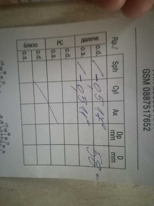 Продавам Диоптрични очила-0,5 и на двете -KWIAT