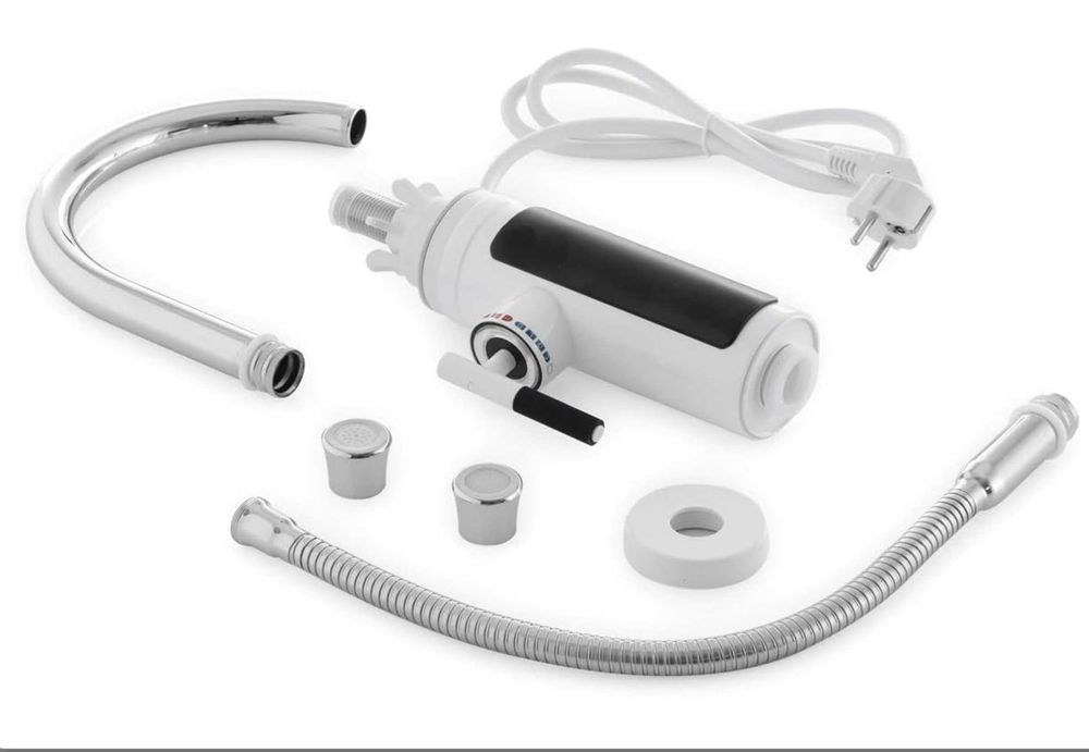 Смесител за топла и студена вода с проточен бойлер