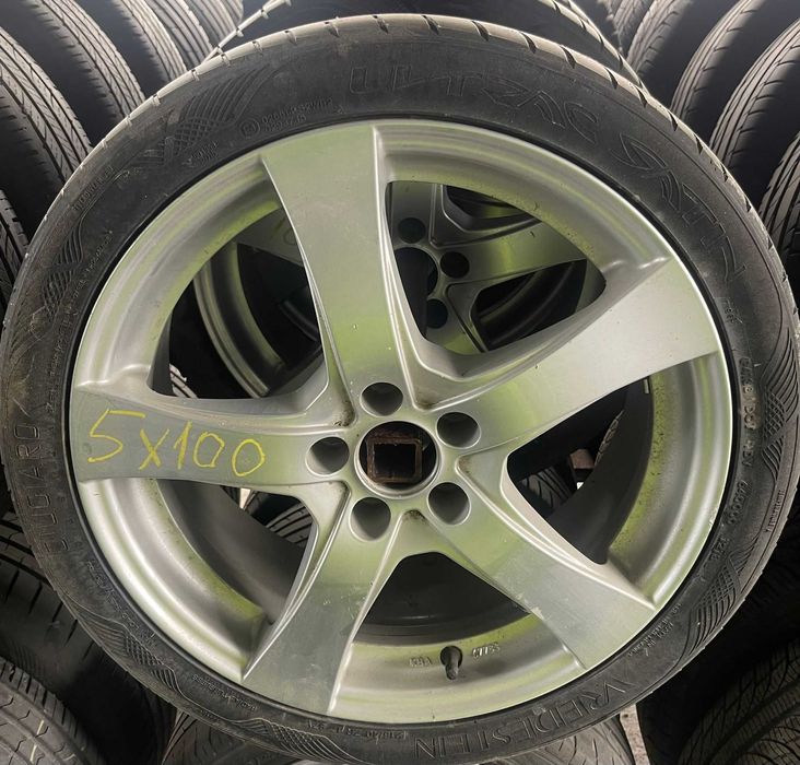 Jante aliaj R17 5x100 Vw Skoda Seat Audi anvelope de vara 215 40 R17