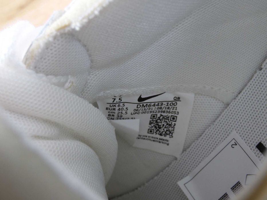 Нови! Sacai X Nike Blazer Low "White Patent" - 40,5 номер Оригинални!