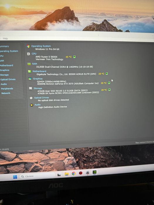 Pc ,3070 cu ryzen 5 5600x
