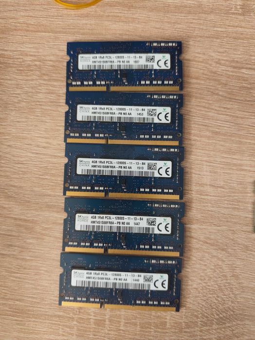 Memorii ram 4gb DDR3L Samsung/Sk hynix