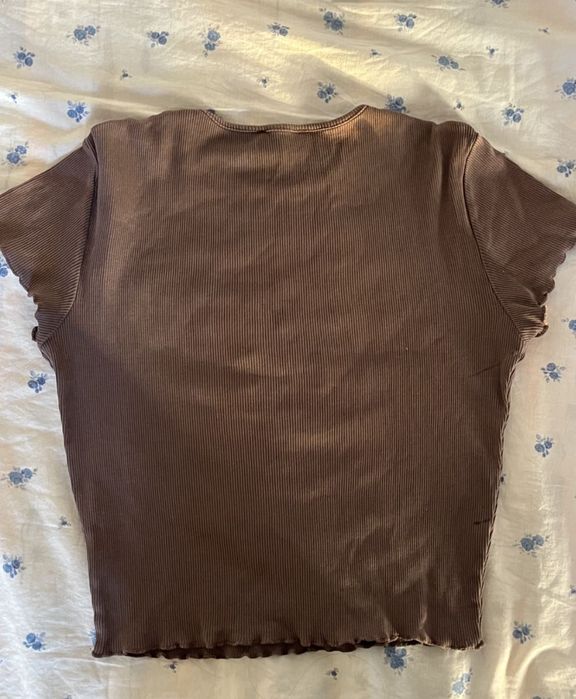 cropped тениска от бершка