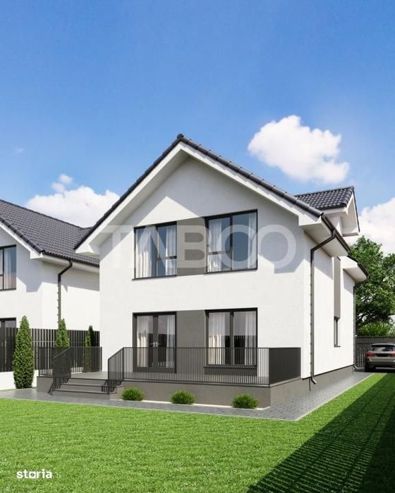 Casa tip duplex 5 camere 3 bai  curte libera 262 mp  Sura Mare Sibiu