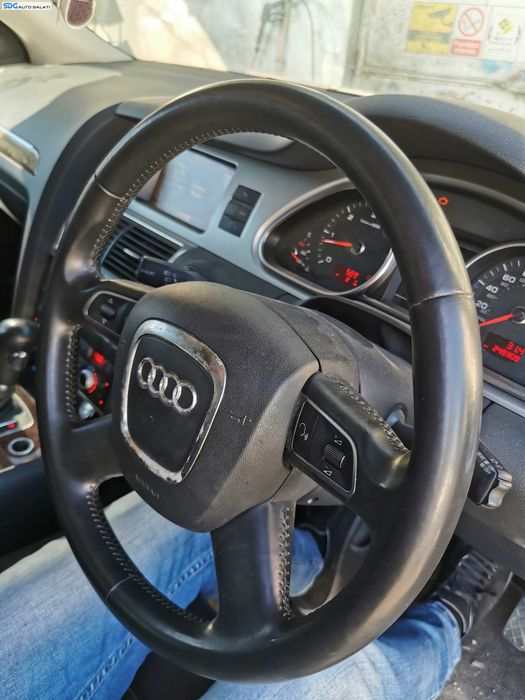 Volan Piele 4 Spite cu Comenzi FARA Airbag Audi Q7 4L 2007 - 2015 [K7144]