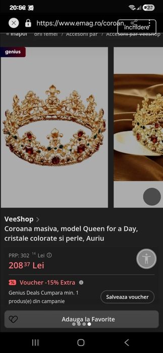 Set coronița si cercei