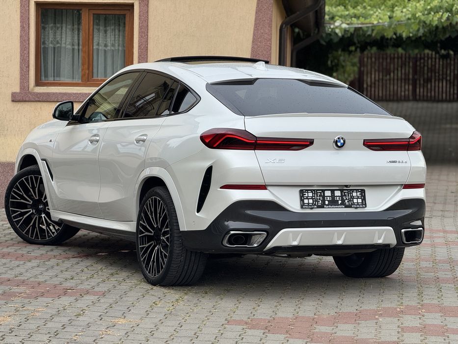 BMW X6 2021 3.0d M-Packet 90.000Km Alb Perlat