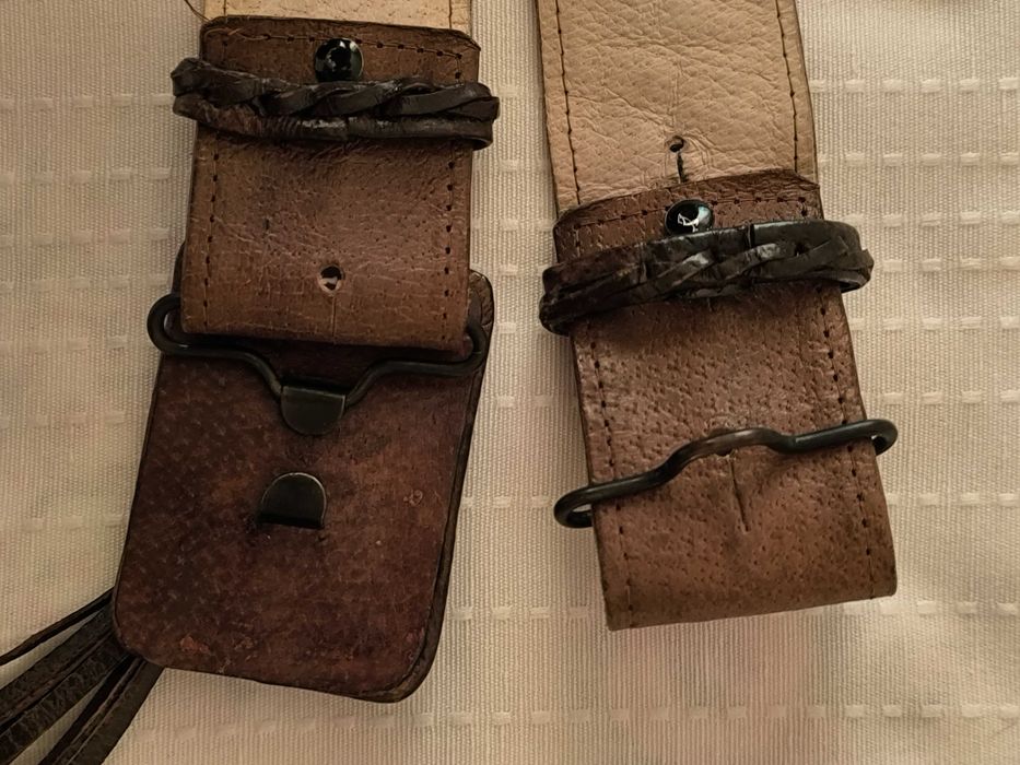 Колан кожен дамски и кожена гривна