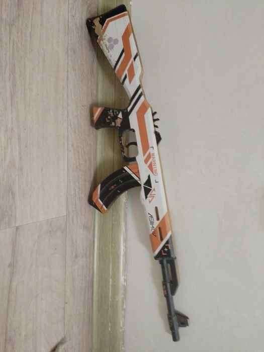 Ак47 скин азимов деревянный его пули резинки купил в базаре