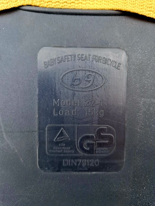 Детское заднее велокресло