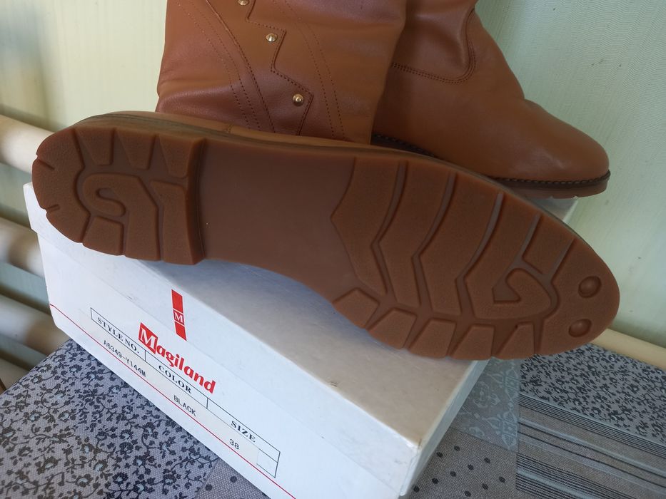 Сапоги натур.кожа 38р