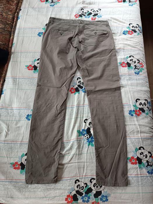 Pantaloni chino bărbați bej/gri
