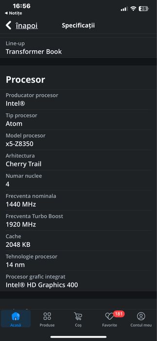 Laptop Asus 10” 2/1