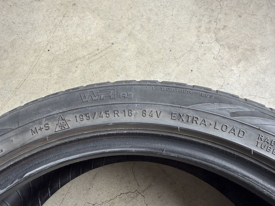 4бр. Зимни Гуми С Борд 195/45R/16 -NOKIAN- DOT:2514- 5.0мм+3.6мм *60€ за Комплект*