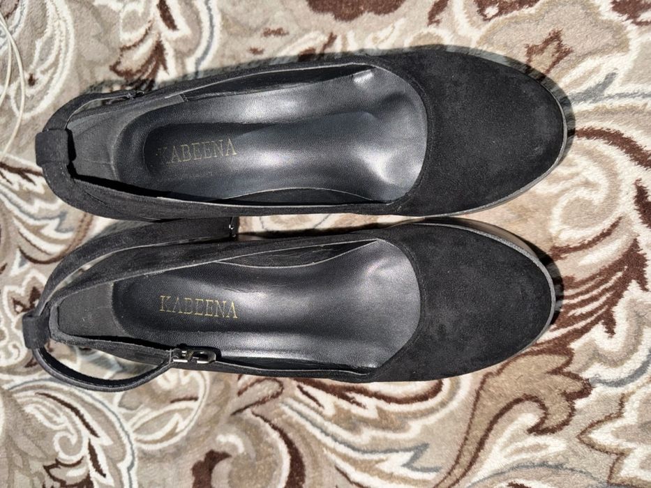 Туфли каблук черное