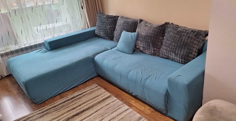 Разтегателен диван с опция сън и ракла